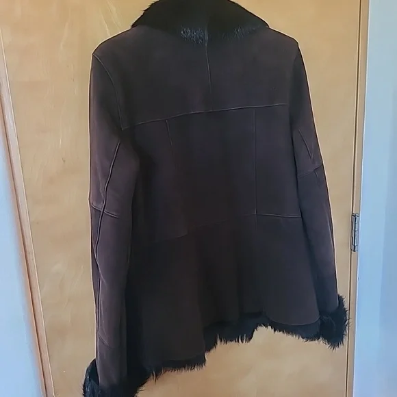 St. John fur coat goat fur